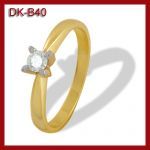 Pierścionek z brylantem 0.14ct DK-B40