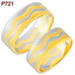 Obrączki złote P721
